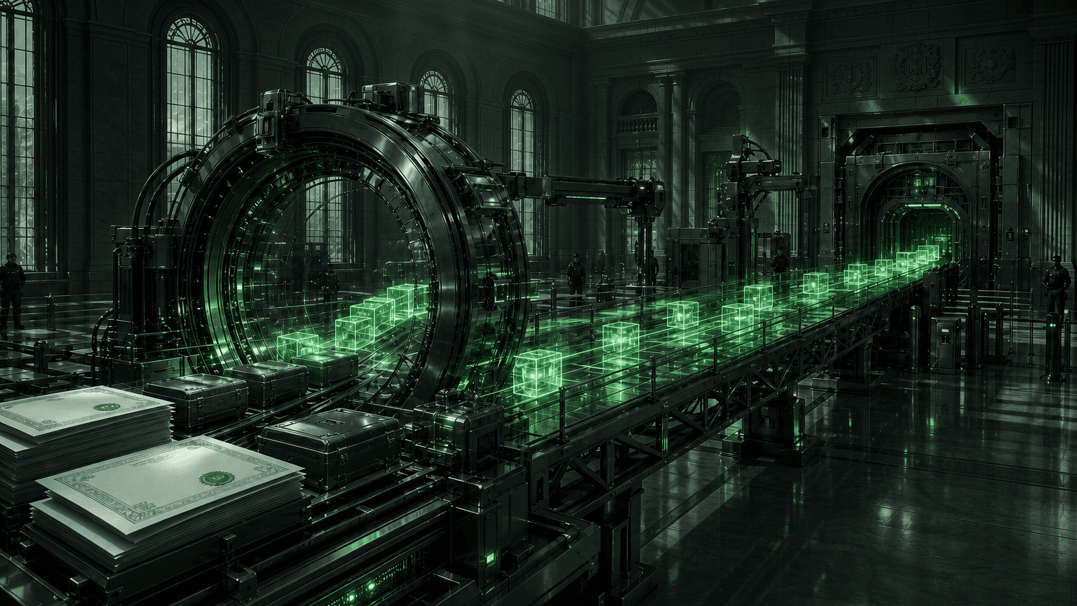 DTCC production trades using tokenized assets across existing securities infrastructure.